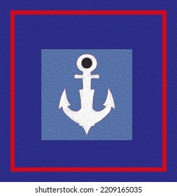 US Navy Logo Illustration. Symbol Of Pride, Safety, Security And Marine Protection.