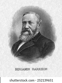 137 Benjamin harrison Images, Stock Photos & Vectors | Shutterstock