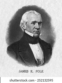 US Presidents. US President James K. Polk.