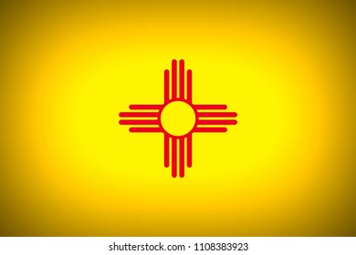 U.S. State Flag Of New Mexico.