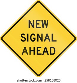 Us Warning Traffic Sign New Signal Stock Illustration 258138020 ...