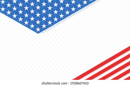 USA Abstract Background With Elements Of The American Flag