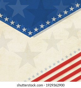 USA Abstract Background With Elements Of The American Flag