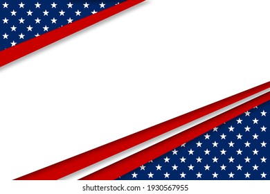 USA Abstract Background With Elements Of The American Flag