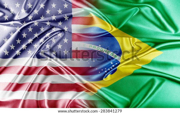 Usa Brazil Relations Between Two Countries Stock Illustration 283841279 ...