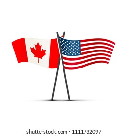 Crossed Flags Us Canada Images, Stock Photos & Vectors | Shutterstock