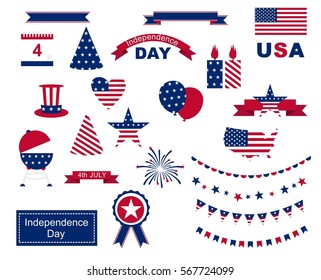 United States America Independence Day Icon Stock Vector (Royalty Free ...