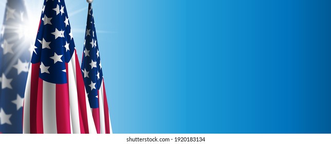 USA Flag Background, American Flag