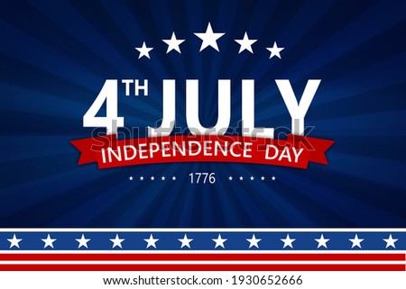 USA Independence Day background with elements of the American flag