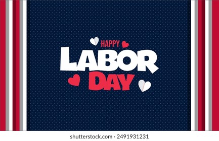 USA Labor Day Banner and poster template.USA labor day celebration with american flag  .Sale promotion advertising banner template for USA Labor Day Brochures,Poster or Banner. - Powered by Shutterstock