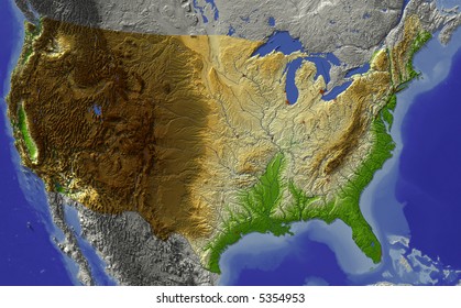 relief map of usa Usa Relief Map Images Stock Photos Vectors Shutterstock relief map of usa