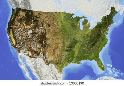 10,474 Usa physical map Images, Stock Photos & Vectors | Shutterstock