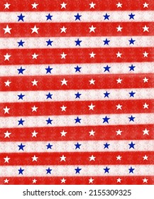 USA Stars Seamless Pattern Background.