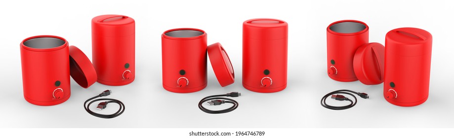 Usb Electric Wax Warmer Wax Heater Stock Illustration 1964746789