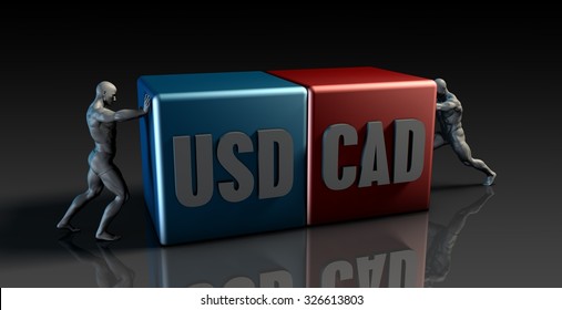 USD CAD Currency Pair Or American Dollar Vs Canadian Dollar