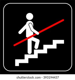 Use Handrail sign
