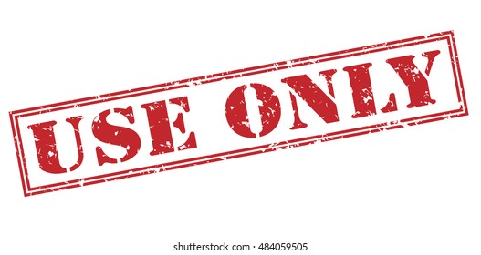 Use Only Stamp Stock Illustration 484059505 | Shutterstock