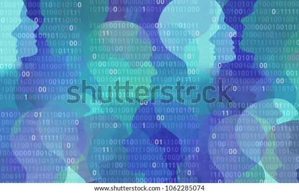 User\
data privacy as an abstract personal private information security\
technology as a social media and public profile sharing of\
lifestyle activities in a 3D illustration\
style.