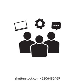 user generated content icon. UGC icon. Linear style sign for mobile concept and web design. symbol logo illustration.
