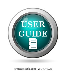 User Guide Icon. Internet Button On White Background.
