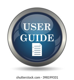 User Guide Icon. Internet Button On White Background.
