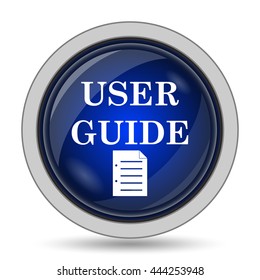 User Guide Icon. Internet Button On White Background.
