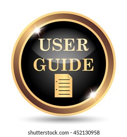 User Guide Icon. Internet Button On White Background.
