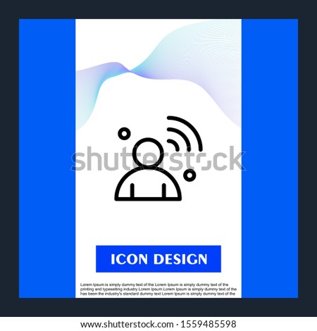 user icon isolated on background  