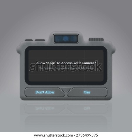 User Permission Notification Screen for Camera Access
