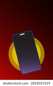 Using a smartphone to call emergency 911 during a critical situation in a red background setting