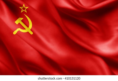 Ussr Flag Of Silk 