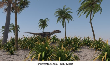 Utahraptor Jungle Stock Illustration 131747810 | Shutterstock