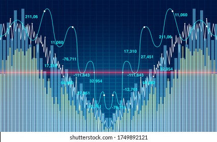 V Shape Recovery Economic Chart And Reopening The Economy As A Business Rebound Concept For Financial Markets Recovering After A Recession Dip In A 3D Illustration Style.