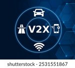 V2X acronym. V2X, meaning vehicle to everything is the overarching term for transferring the electricity stored in electric vehicle.