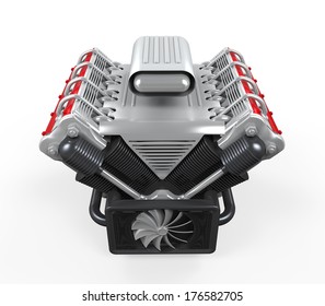 V8 Car Engine