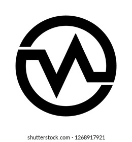 Va letter design logo