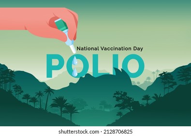 Vaccination Day concept design. Time to vaccinate banner - syringe with a vaccine for COVID-19, flu, or influenza and a family. Vaccine equal Vacation. - Powered by Shutterstock