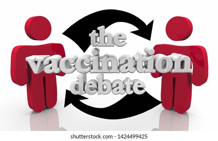 The Vaccination Debate Public Health Vaccinate Safety 3d Illustration