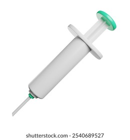 Vaccine Injection Syringe 3D Rendering Icon Illustration - Powered by Shutterstock