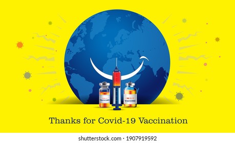 Vaccine. vaccination and preventing COVID-19. Boost your immunity system. world immunization week against corona virus. concept - Powered by Shutterstock