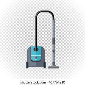 Vacuum Cleaner Design Flat Isolated Icon. Hoover And Cleaning, Old Vacuum Cleaner Tool, Machine Domestic, Electrical Vacuum Equipment Illustration