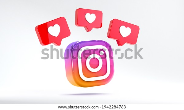 Valencia Spain March 2021 Isolated Instagram Stock Illustration 1942284763