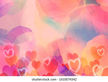 Valentine background illustration with heart