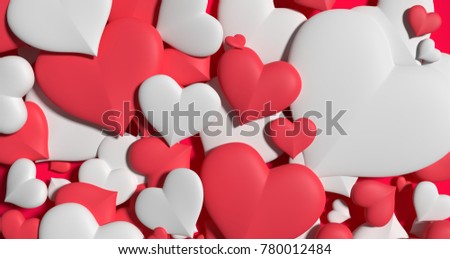 Valentine Day Heart Wallpaper Heart Background Stock Illustration