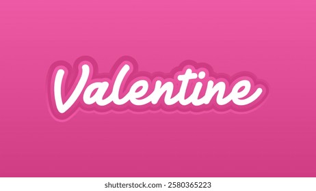 Valentine editable text effect. pink color text effect for mockup template design.