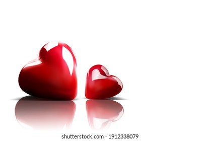 Valentines Day background. Love and Valentine's Day concept. 3d illustration - Powered by Shutterstock