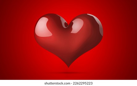 Valentines Day background. Love and Valentine's Day concept. 3d illustration - Powered by Shutterstock