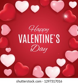 Valentine's Day Love and Feelings Background Design.  illustration  - Powered by Shutterstock