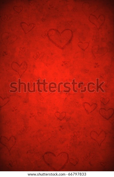 Valentines Day Red Background Stock Illustration 66797833