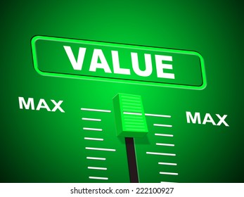 Value Max Representing Upper Limit And Peak